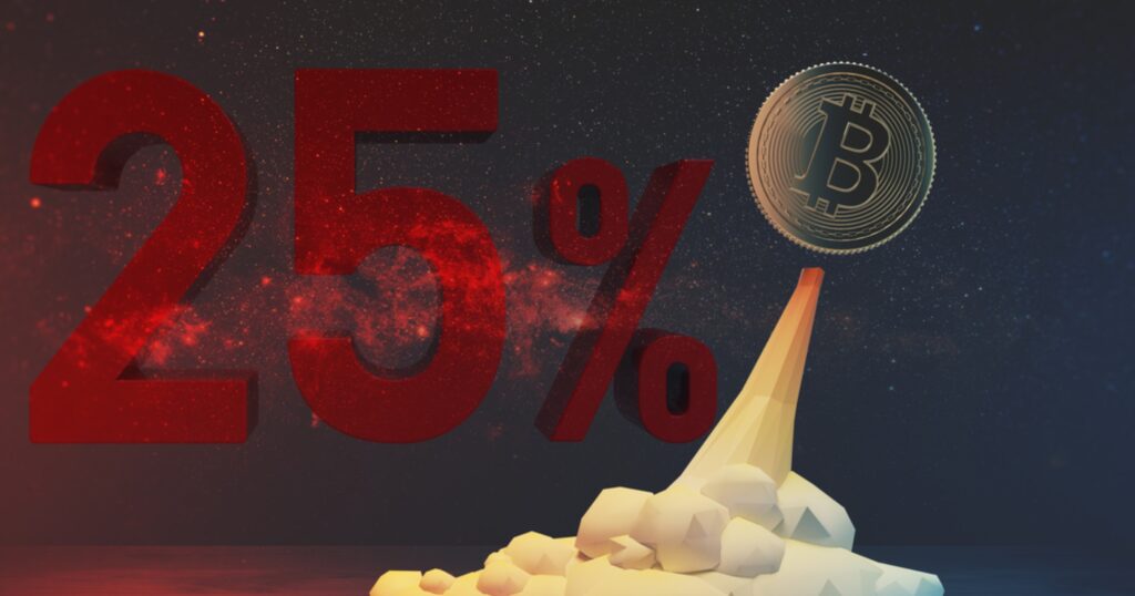 Bitcoinpriset når ny rekordnivå – har ökat med 25 procent den senaste veckan
