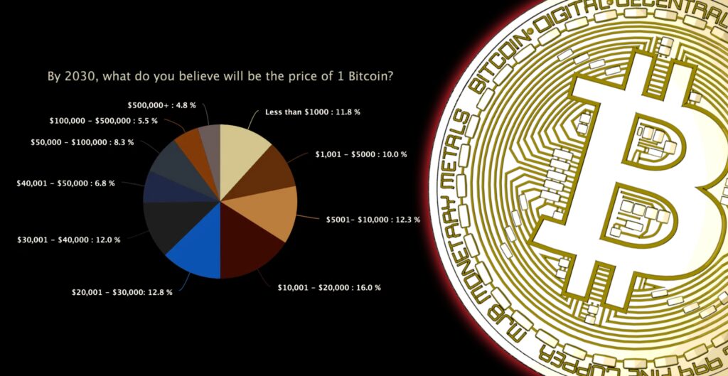 Ny undersökning visar: Få investerare tror att bitcoinpriset nått 50 000 dollar om tio år