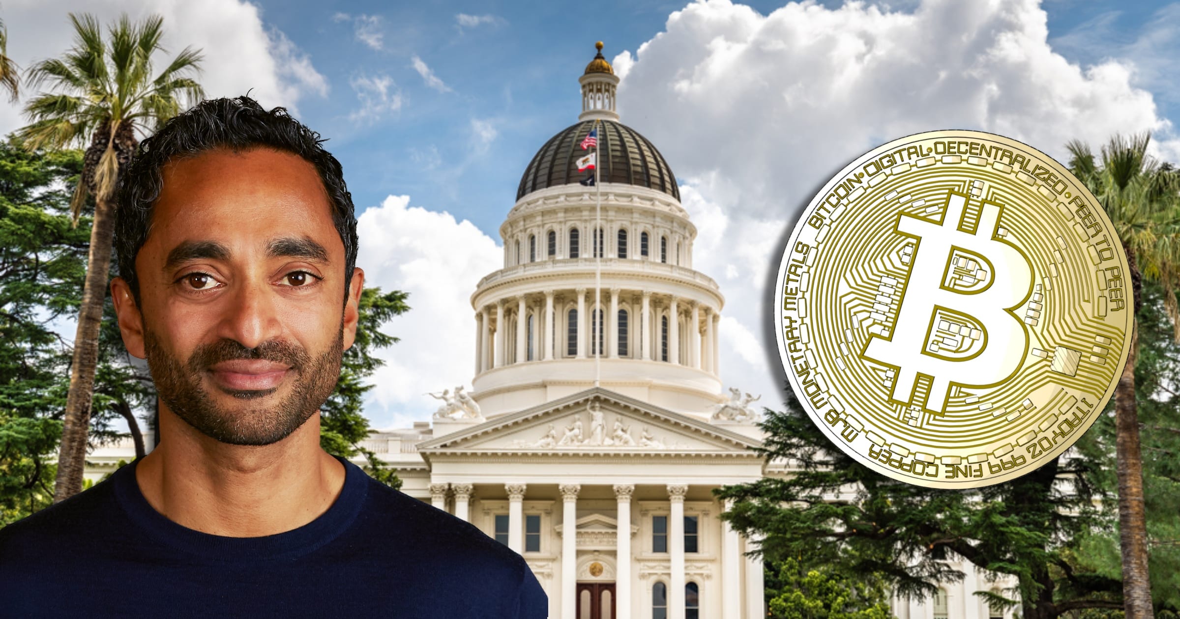Bitcoinmiljardären Chamath Palihapitiya vill bli guvernör i Kalifornien