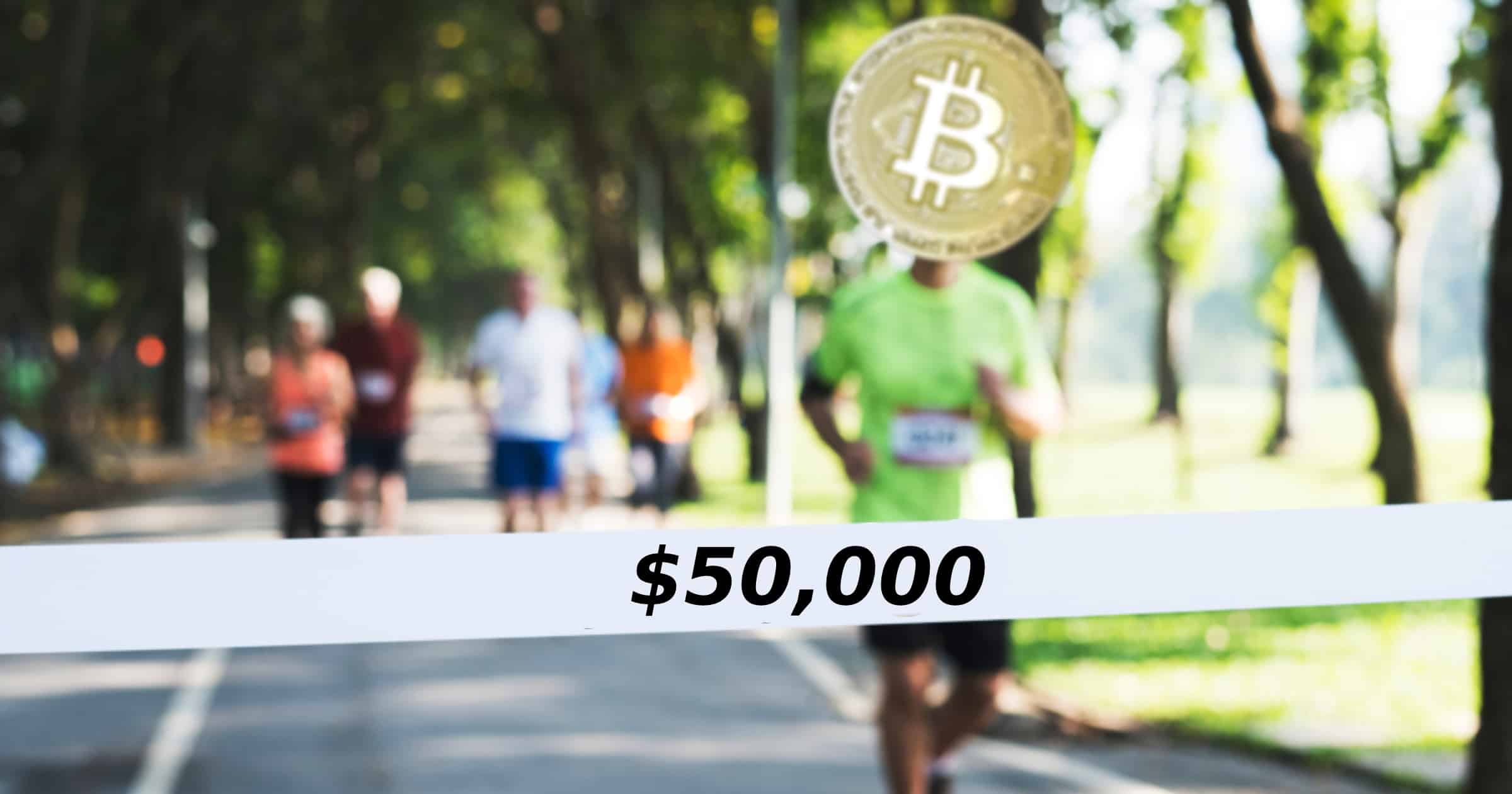 Bitcoinpriset slår nytt rekord – men vägrar passera 50 000 dollar