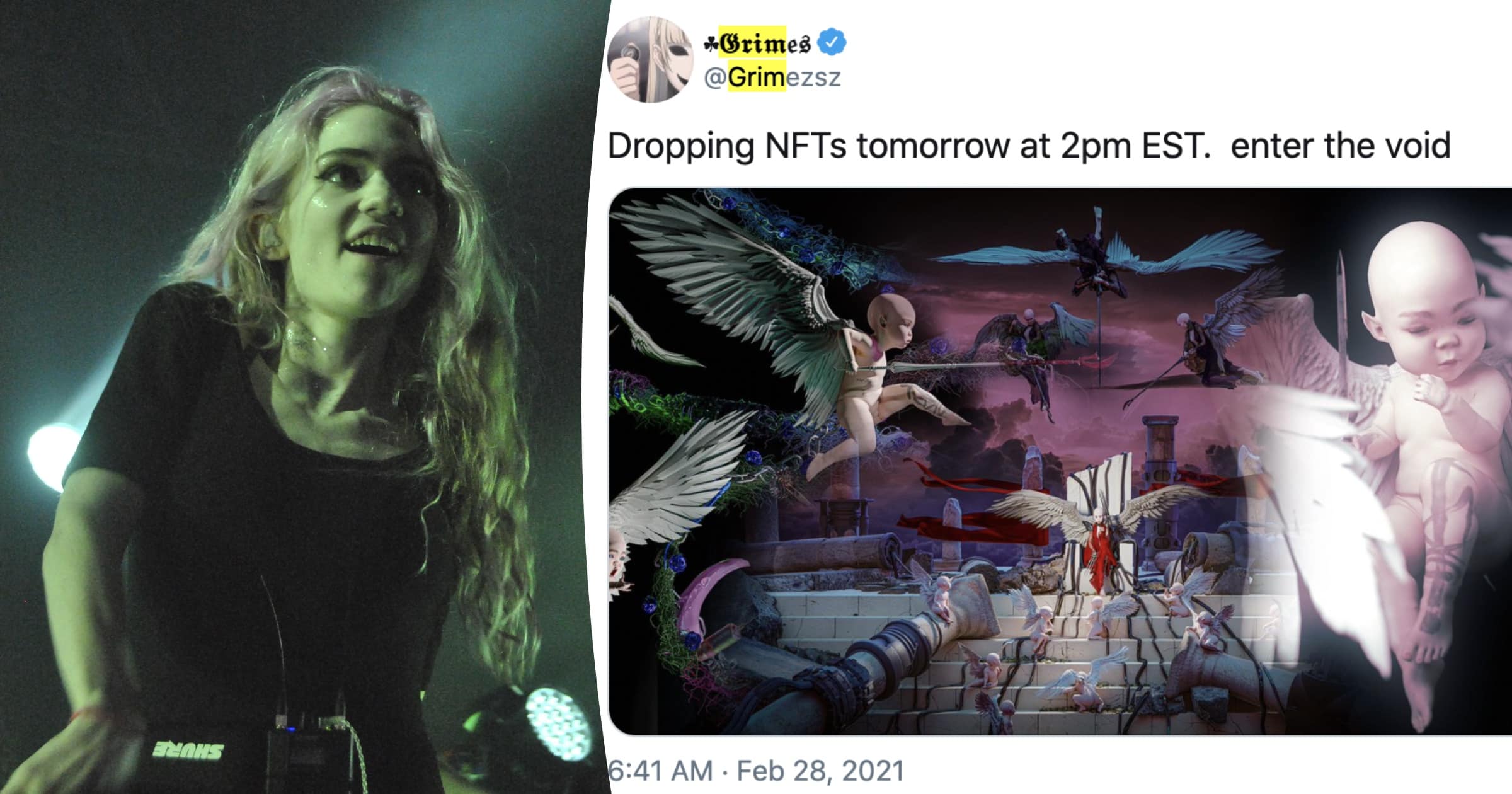 Artisten Grimes säljer kryptokonst för nästan 50 miljoner kronor