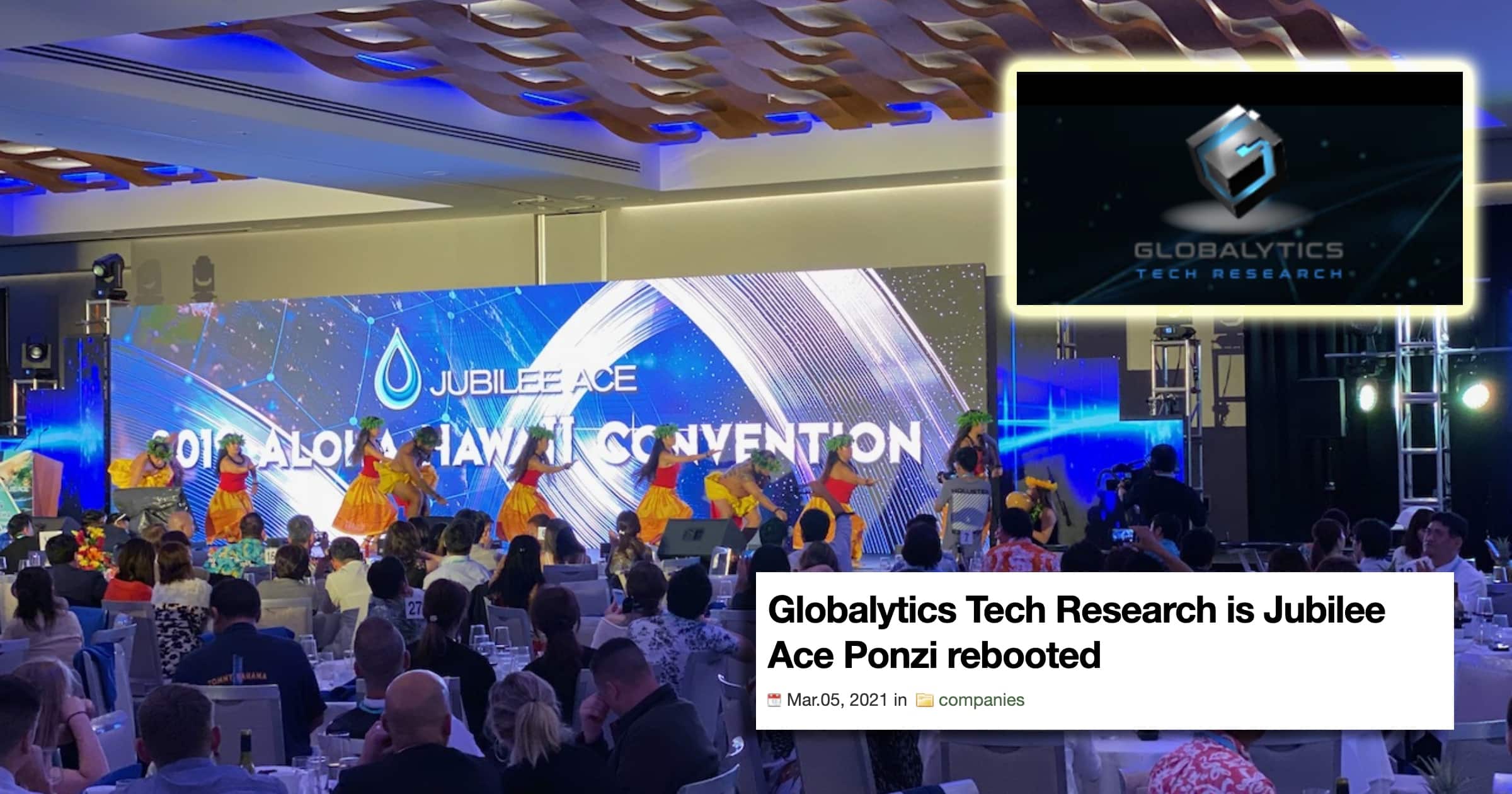 Misstänkta Jubilee Ace-bedragarna ligger bakom Globalytics Tech Research