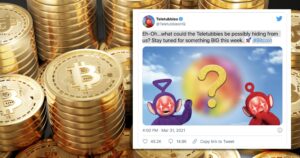 Teletubbies officiella Twitter-konto lägger upp mystiskt bitcoinmeddelande