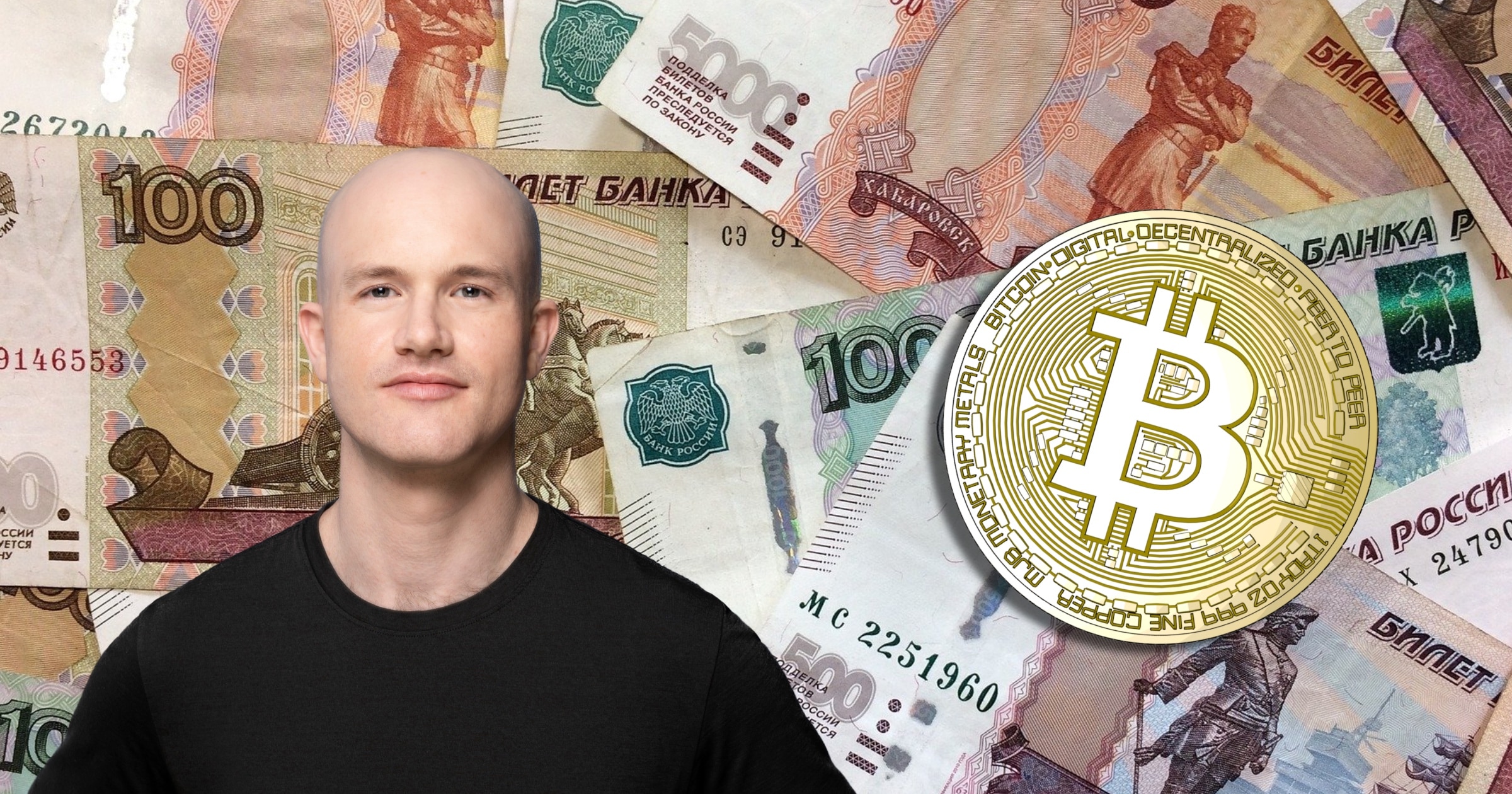 Coinbases vd: Vanliga ryssar använder bitcoin som livlina när rubeln kollapsar