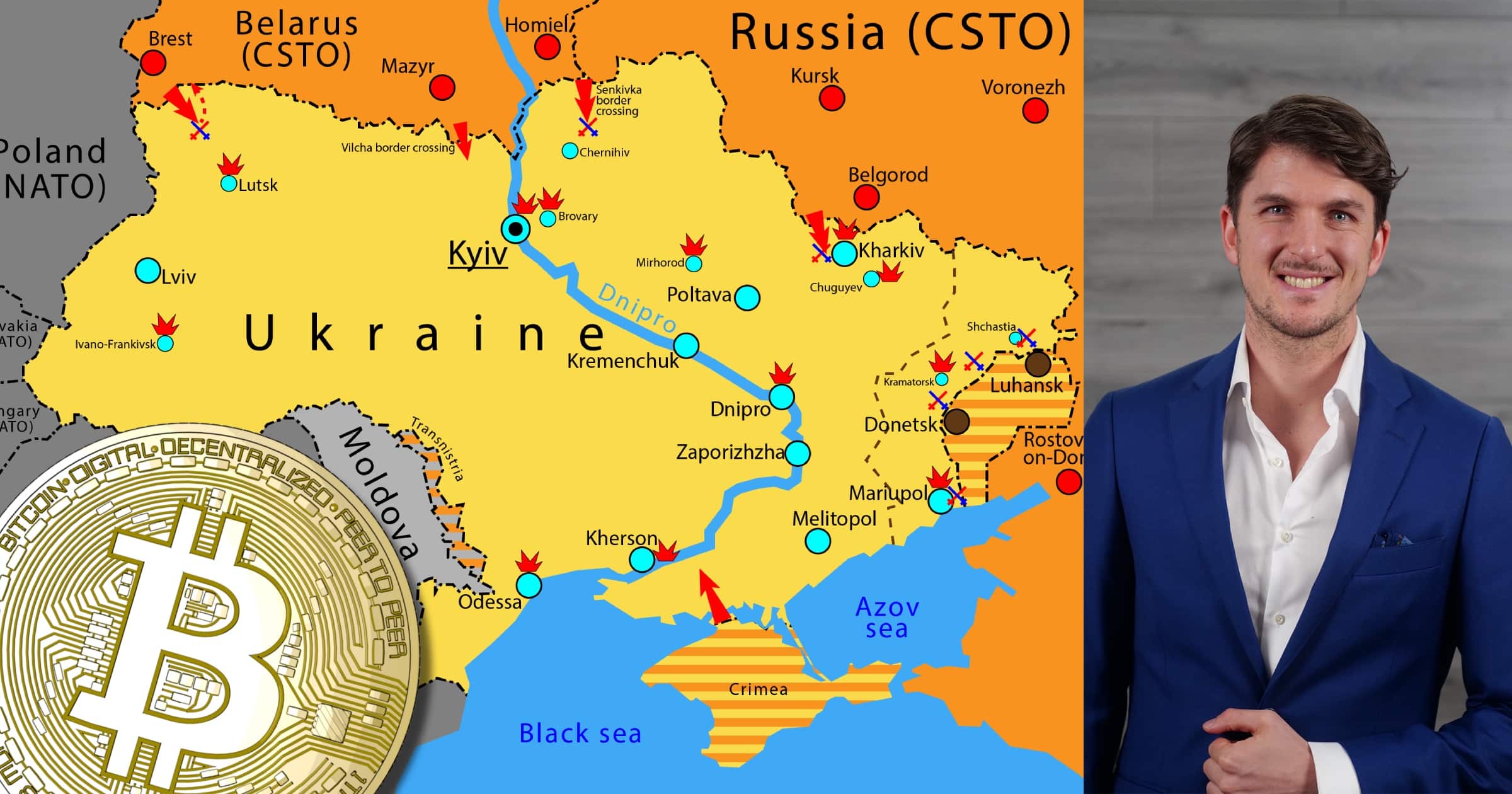 Dennis Sahlström: Det här kan kriget i Ukraina innebära för bitcoinpriset