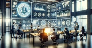 DALL-E-2024-01-11-10.27.22-An-office-environment-with-a-focus-on-cryptocurrency-market-analysis.-The-setting-is-modern-and-dynamic-featuring-large-digital-screens-dis-e1704965291955