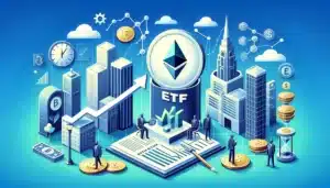 DALL·E 2024-02-13 09.59.56 - Create a horizontal image illustrating the concept of a Spot Ethereum ETF. Include elements representing investment firm Franklin Templeton