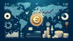 DALL·E 2024-04-25 18.39.54 - Create a horizontal image (1200x630 px) illustrating the concept of stablecoins and economic analysis. Feature a graphical representation o